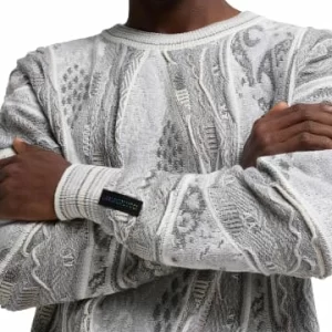 Bekleidung Carlo Colucci Pullover Damian In Weiß / Grau Günstig Kaufen 11