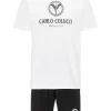 Bekleidung Carlo Colucci Pyjama Cognolato In Weiß / Schwarz Günstig Kaufen 16