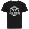 Bekleidung Carlo Colucci T-Shirt Canazza In Schwarz Günstig Kaufen 16