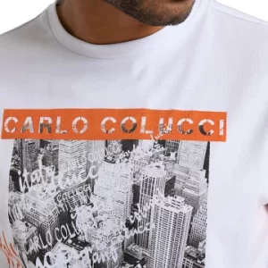 Bekleidung Carlo Colucci T-Shirt Cipolla In Weiß Günstig Kaufen 8