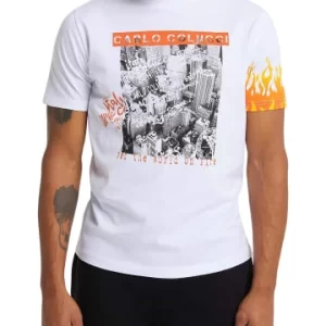 Bekleidung Carlo Colucci T-Shirt Cipolla In Weiß Günstig Kaufen 12